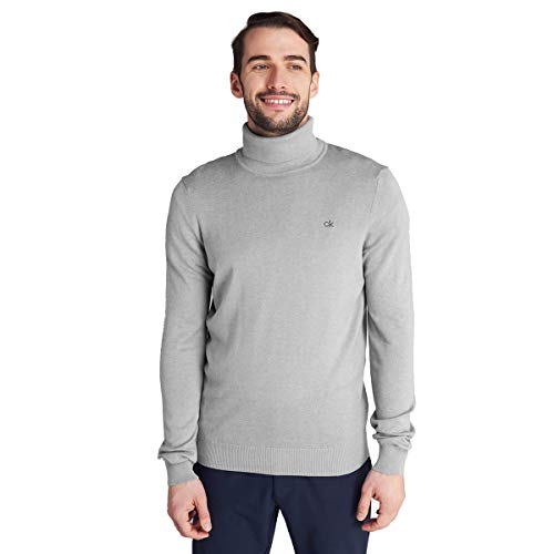 Calvin Klein Men's CK Roll Neck Rib Knit Warm Durable Sweater4
