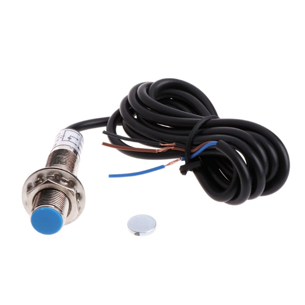 DollaTek tachimetro a 4 cifre Display velocità tachimetro + sensore di prossimità NPN Pannelli LED induttivi Effetto Hall modulo Digitale Interno per Display LED Auto