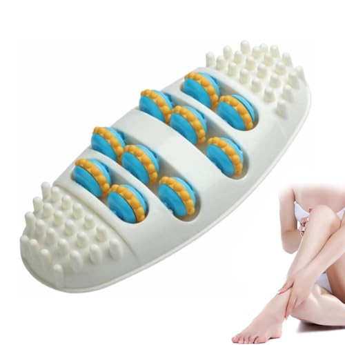 Home Foot Roller Acupressure Massager, Portable Feet Massage Roller for Plantar Fasciitis Relief, Dual Foot Massage Rollers with Magnetic Pressure Points for Men and Women (A)