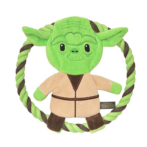 Star Wars for Pets Plush Yoda Rope Frisbee Dog Toy | Green Fetch Toys for Dogs | Plush Dog Toy Chew Dog Toy Squeaky Dog Toy Officially Licensed from Star Wars  Cucciolini Doodles Star wars for pets plush yoda rope frisbee dog toy | green fetch toys for dogs | plush dog toy chew dog toy squeaky dog toy officially licensed from star wars   cucciolini doodles