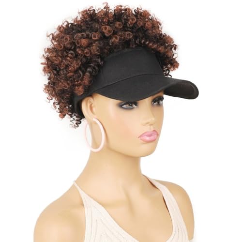 Gorra con pelo sintético corto ajustable y diseño rizado de alta densidad 3