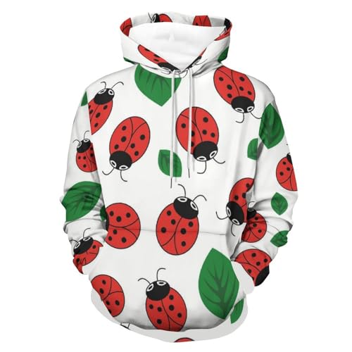 Hoodie coccinelle unisexe sweat à capuche imprimé pour homme et femme
