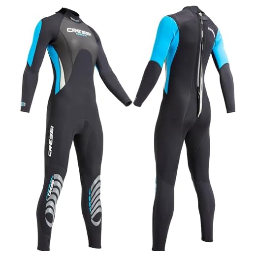 Cressi Morea Damen - Neoprenanzug 3mm für alle Wassersportarten, Schwarz/Türkis/Grau, L/4
