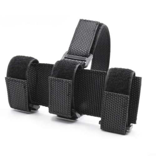 Glewi Correa para soporte para botella de bicicleta con soporte para altavoz para ciclismo, carrito de golf, cochecito, sombrilla de playa, scooter, carro, cincha negra