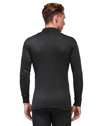 Image of Alfa Men's Steam Disinfected Winter Wear Cotton Thermal Top (High Neck Upper /Tights)