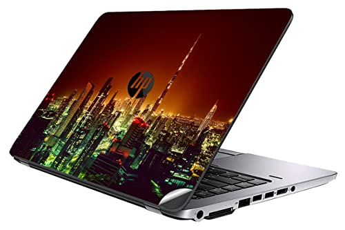 Image of GADGETS WRAP Printed Vinyl Top Only Skin Sticker Decal for HP Elitebook 820 G1 Laptop - Dubai Night Time