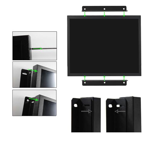 Image of VSDISPLAY 19'' LCD Monitor 1280x1024 Industrial Display with VGA /DVI Input | 1000 Nits High Brightness,Metal Shell,with Brackets