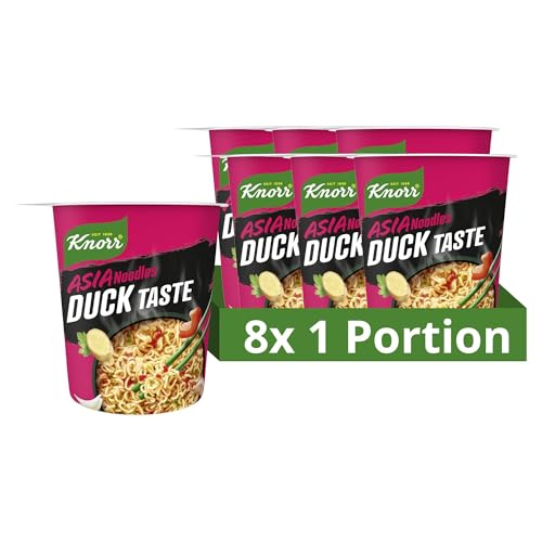 Knorr Asia Noodles Instant Nudeln Duck Taste leckere Asia Nudeln fertig in nur 3 Minuten 8x 61 g