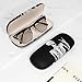 ZAXMEY Eyeglasses Case, Portable Hard Shell Protective Case For Glasses, Eyeglass Holder Box for Women and Men with Cleaning Cloth, Skeleton