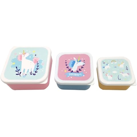 Puckator Unicorn Magic Lunch Box Set of 3 Cover