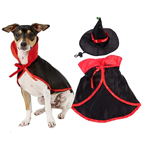 Disfraz de bruja para perros y gatos talla M miniatura 3
