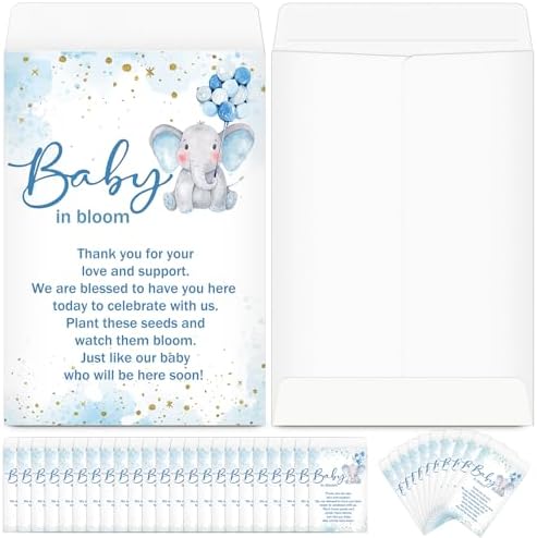 100-Pack Baby Shower Seed Envelopes – Self-Adhesive Kraft Paper Favors For Party & Gifts