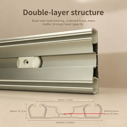 Tringles à rideaux silencieuses et ultra-minces pour double vitrage - 5