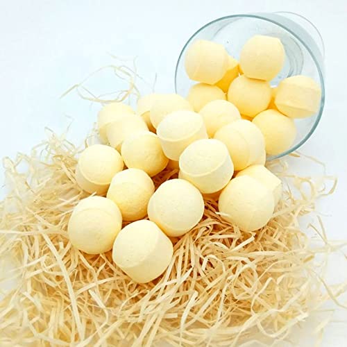 Mini bomba efervescente para baño (Piña Colada) - Bombita de manicura y pedicura con efecto refrescante e hidratante para manos y pies