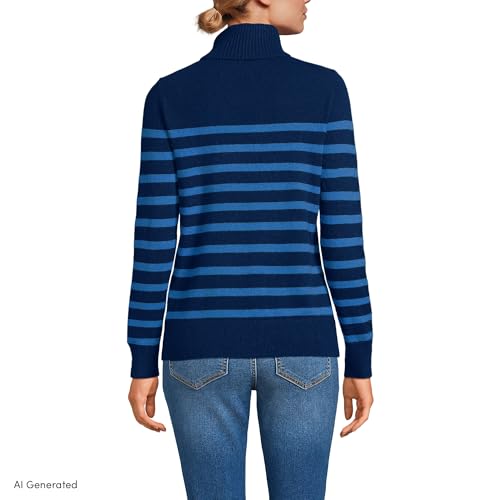 Image of Lands' End Women's Cashmere Turtleneck Sweater