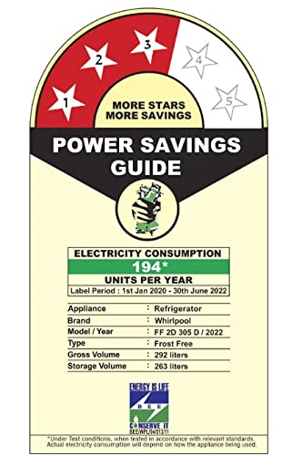 Image of Whirlpool 292 L 3 Star Frost Free Inverter Double Door Refrigerator (INTELLIFRESH INV CNV 305 3S, Black, Convertible)