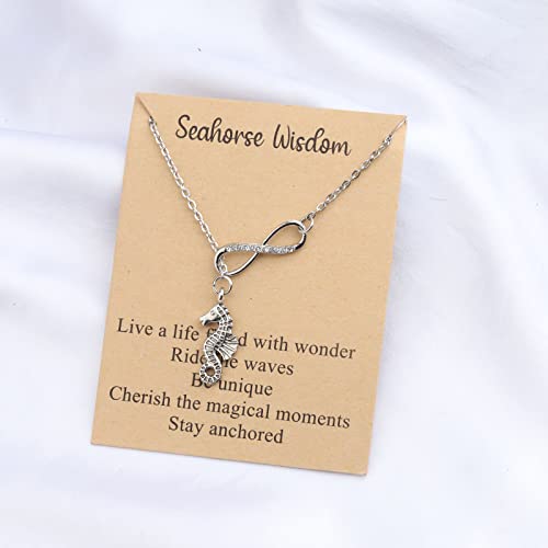MAOFAED Seahorse Jewelry Seahorse Wisdom Sign Inspirational Gift2