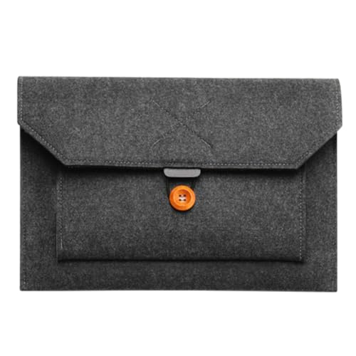 Funda para portátil 13 pulgadas de fieltro negra miniatura 1