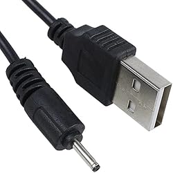 Cargador Nokia De Palito CABLEPELADO Cable alimentación USB DC | Cable Extensión Alimentación CC | Compatible con Nokia | Negro | 80 cm