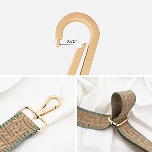 Image of Adjustable Handbag Strap Wide Purse Strap Replacement Shoulder Crossbody Bag Strap Khaki Green