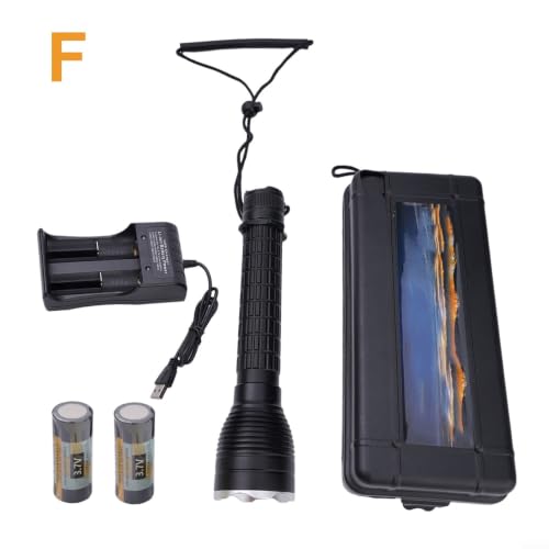 Antorcha de buceo P70 LED con potencia de 4000LM para iluminar a 50m 8