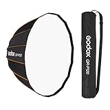 Godox ソフトボックス QR-P120 Φ120cm ライトボックス プロパラボリックソフトボックス 120cmディフューザーボーエンマウント Godox SL-60W VL150 SL100D SL100Bi SZ150R に対応 [並行輸入品]