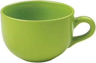 24 ounce Extra Large Latte Coffee Mug Cup or Soup Bowl with Handle - Green Citron - coolthings.us