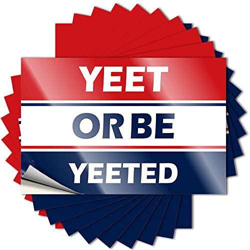 Adesivi per auto Donald Trump Merchandise Gifts Yeet or Be Yeeted, adesivo divertente per paraurti per auto (12 x 18 cm)