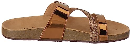 Image of Inc.5 Women Ant Gold Open Toe Flat Sandal