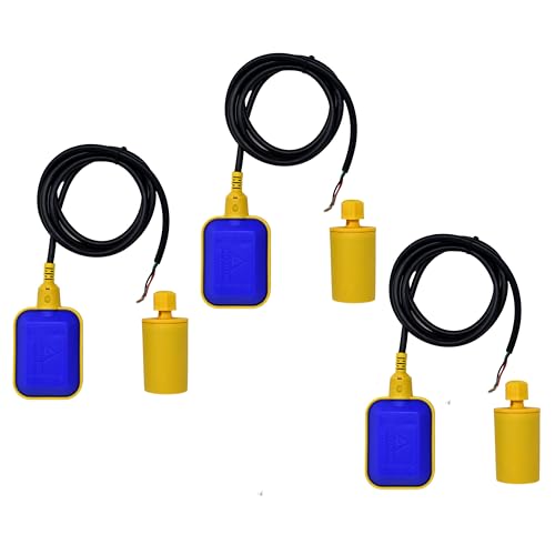 Image of AMPEREUS Fully Automatic Water Tank Controller Sensor | Motor On /Off System Float Switch | Smart Water Level Control Auto Cut Off Sensor with 2 Meter Wire (Pack 3)
