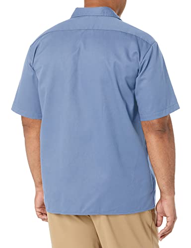 Image of Dickies Men's Short Sleeve Work Shirt - Durable Twill Button Down Shirts for Men, Lightweight Uniform for Daily Wear