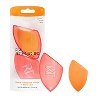 REAL TECHNIQUES Miracle Complexion Makeup Sponge Full Cover Foundation With Travel Case