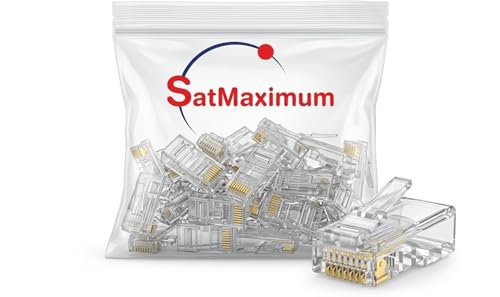 50 Connettori RJ45 Cat5/Cat5e Per Cavo Ethernet – LAswitch, Modulari, Per Rete LAN