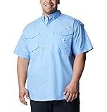 Columbia Men's Bonehead Short Sleeve Shirt, White Cap, Medium