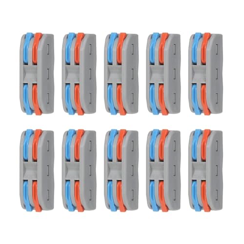 Image of XELYTON Wire Clip Connector, Universal Connection Terminals, Circuit Inline Splices Electric Connectors, Quick Connect & Freely Assemble Electrical Splicing Kit for Compact (2 In 2 Out, 30)