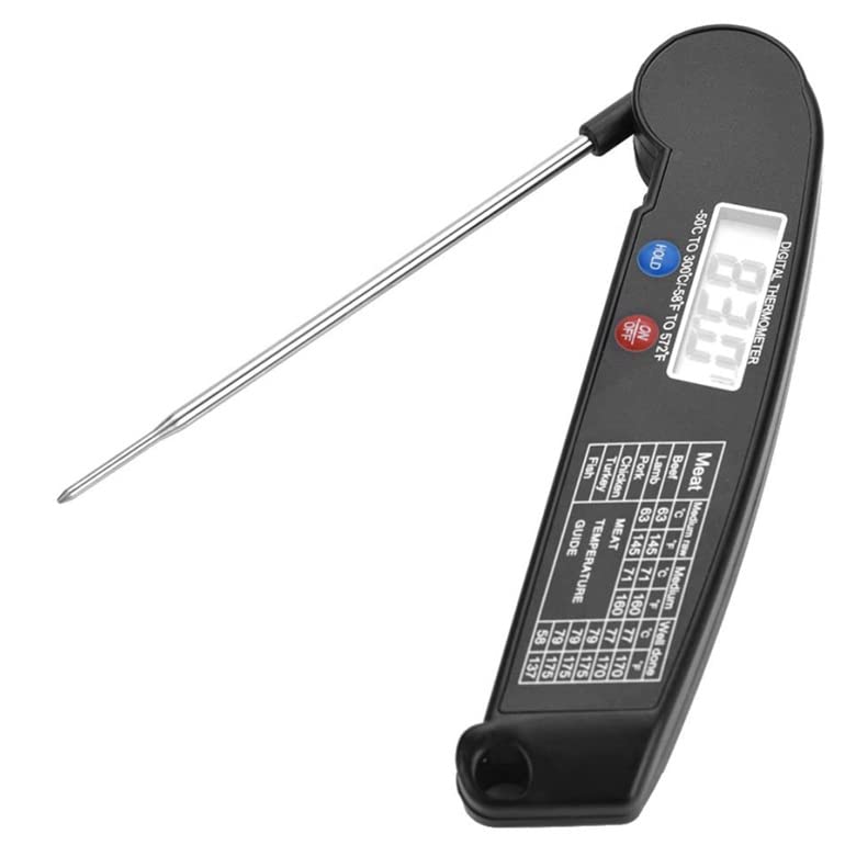 Javelin Instant Read Termometro Digital Meat Thermometer for Cooking, Food, & Grilling – Probe for Internal Grill Temperature, Kitchen Gadgets, Utensils, Accessories, Camping Essentials (Black)