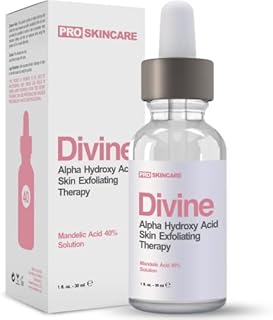 Mandelic Acid Peel 40% Chemical Peel For Rosacea, Cystic Acne, Blackheads, Large Pores, Whiteheads, Hyperpigmentation, Melasma, Age Spots, Sun Spots (1 fl oz)