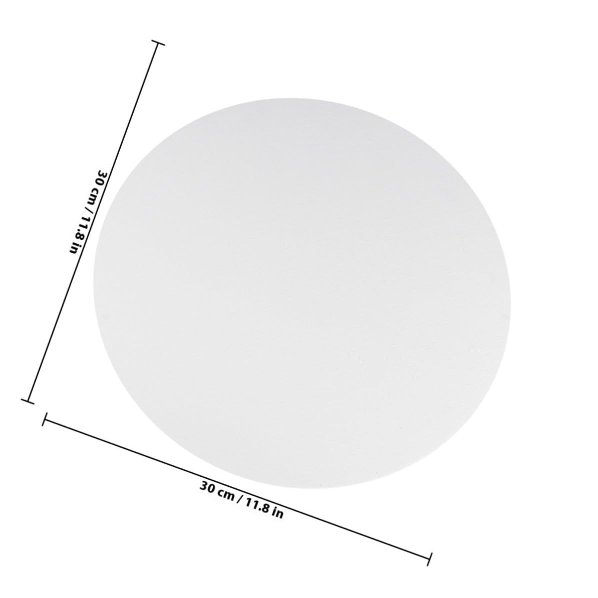 Runde Leinwand Maltafel für Hobbyisten und Schüler 6 Stück 30cm