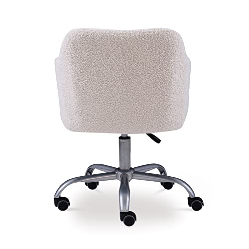 Linon Home Decor Products Linon Brooklyn Sherpa Office Chair, Ivory #TOP7