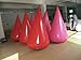 Inflatabe Floating 0.7mm PVC Swimming Water Barrier Racing Marker Buoy/Pump (Size: Large - 6x4ft.)