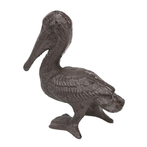 Estatua de Pelícano de Hierro Fundido Decorativa 6.3x3.5x7 pulg miniatura 5