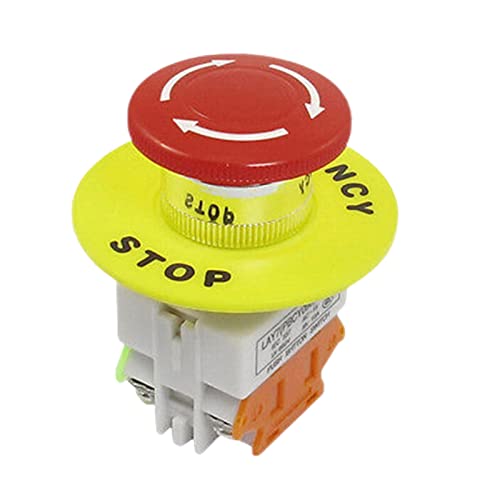 Bouton d'arrêt d'urgence 660V 10A commutateur de sécurité DPST pour ascenseur