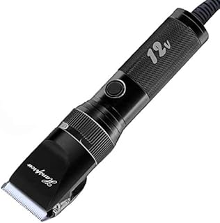 Hansprou Dog Shaver Clippers High Power Dog Clipper for Thick Heavy Coats Low Noise Plug-in Pet Trimmer Pet Professional Grooming Clippers with Guard Combs Brush for Dogs Cats and Other Animals