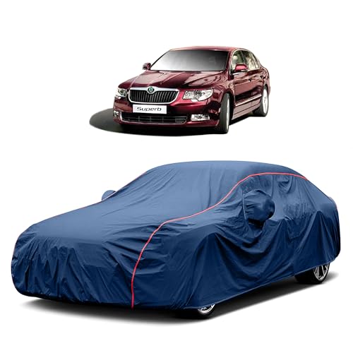 Image of Heavy-Duty Car Cover for Compatible with Skoda Superb (2024 to 2025 All Models) Deluxe Car Protection Cover ? Waterproof & UV-Resistant All-Season Exterior Protection
