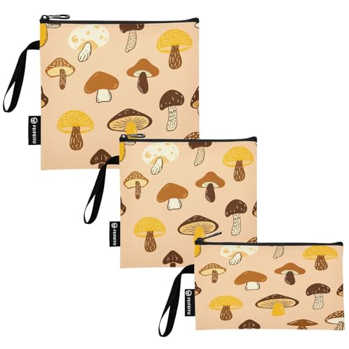 RPLIFE Bolsas reutilizables para sándwiches y aperitivos, con cremallera, ecológicas, lavables para la escuela, oficina, viajes, trabajo (paquete de 3)