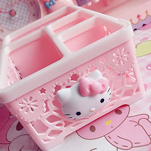 New Pink Cute Hello Kitty Storage Box Multi Purpose Storage Box Basket
