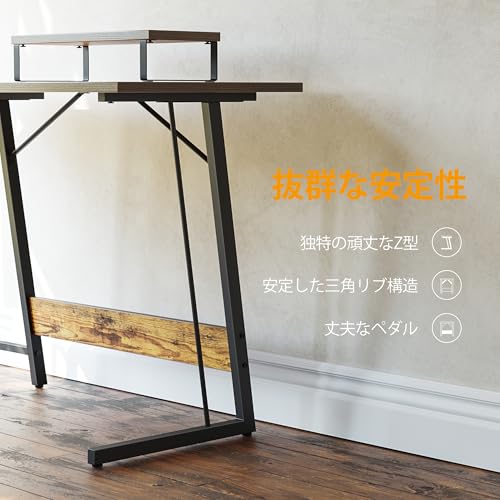 CubiCubi L字デスク 幅120×120cm ブラウン