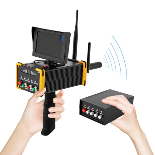 Metalldetektor 28x10.3x19cm mit Kopfhörern und Lithium-Akku mit...