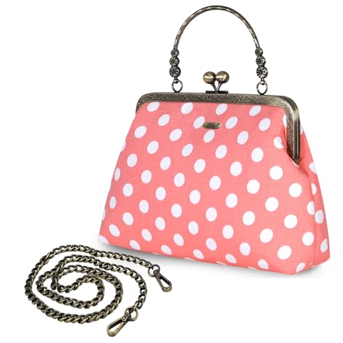 Image of Evening Bag Vintage Purse Kiss Lock Purses and Handbags for Women Formal