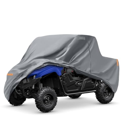 Image of Waterproof UTV Cover Compatible with Yamaha Viking 3 Seats | 6 Layers Outdoor Cover with Cotton Liner, Air Vents, Door Zipper and Windproof Buckles for Rain Snow Dust Protection